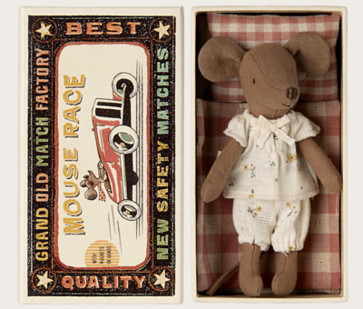 Maileg Big sister mouse in matchbox