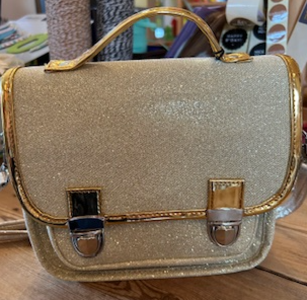 Gouden Glitter Tas - Caramel&amp;Cie
