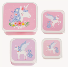 Lunch &amp; Snack Box Set Eenhoorns