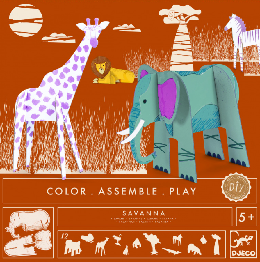 DIY - Color Assemble Play - Savanna