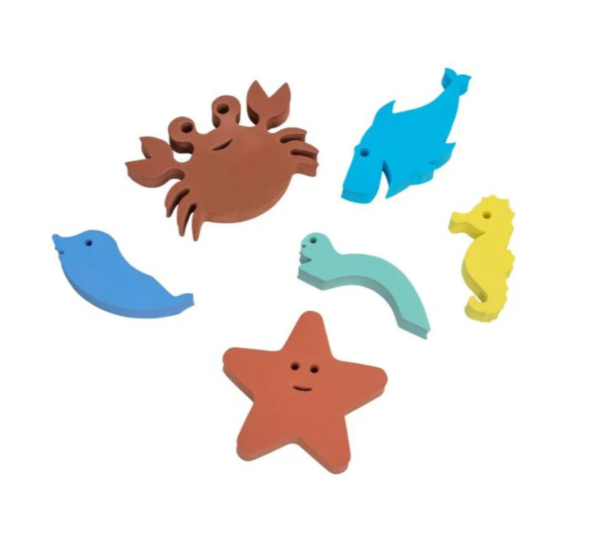 Waterfun - Set 6 foam badspeeltjes