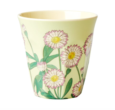Medium melamine cup -daisy