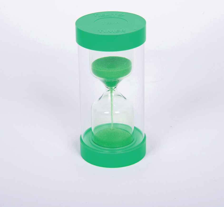Tickit KleurBright Sand Timer 1 Minuut - Groen