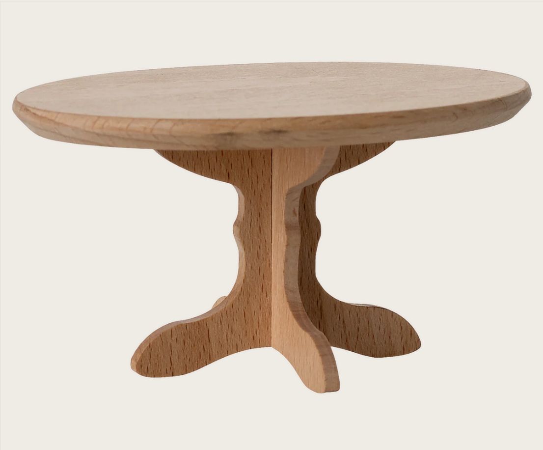 Maileg Oval dining table, Mouse - Nature