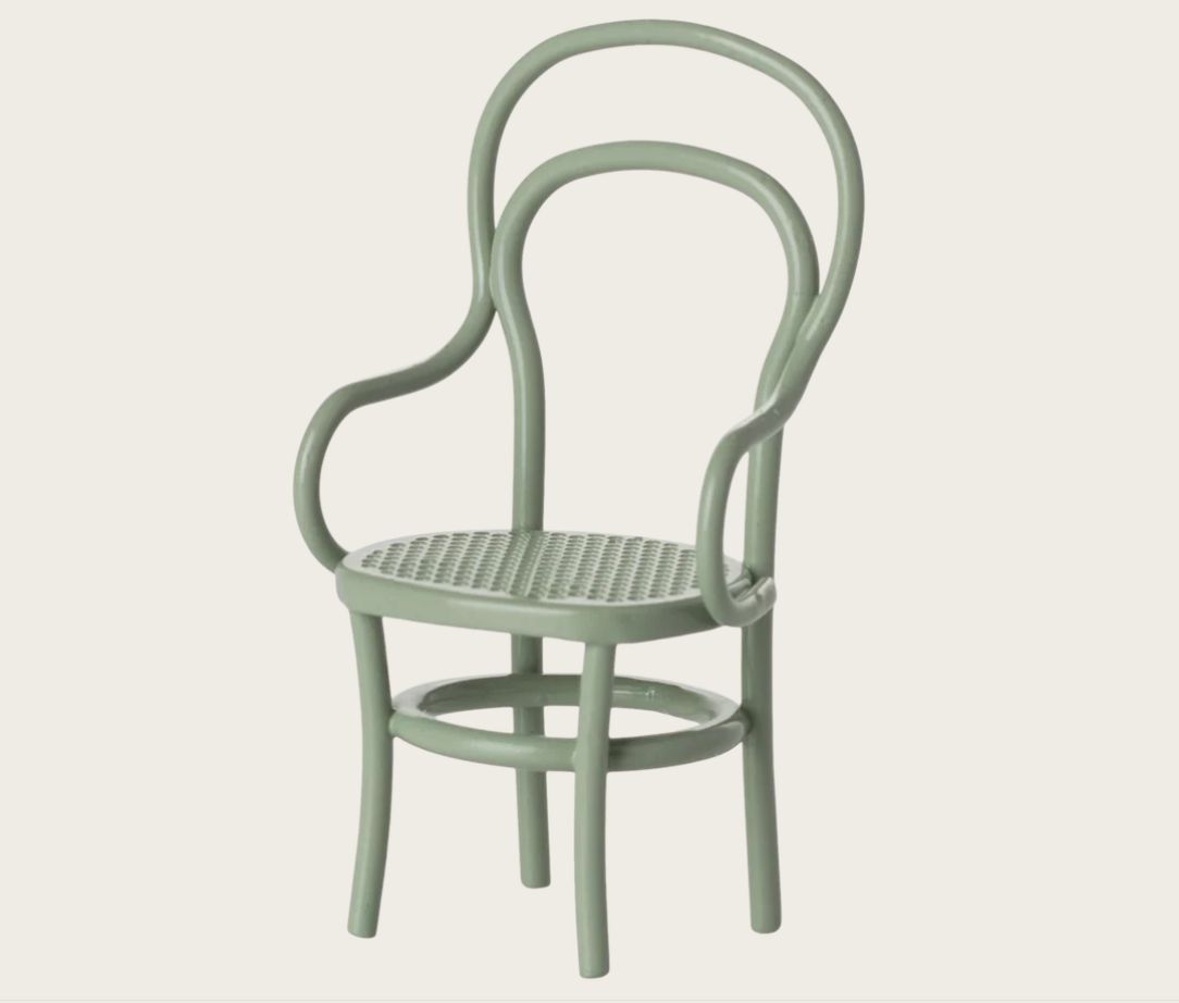 Maileg Vintage chair, Mouse - Mint