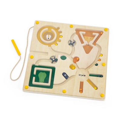 Houten magnetisch doolhof