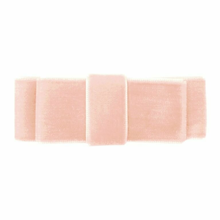 Powder pink dubbele strik - alligator clip