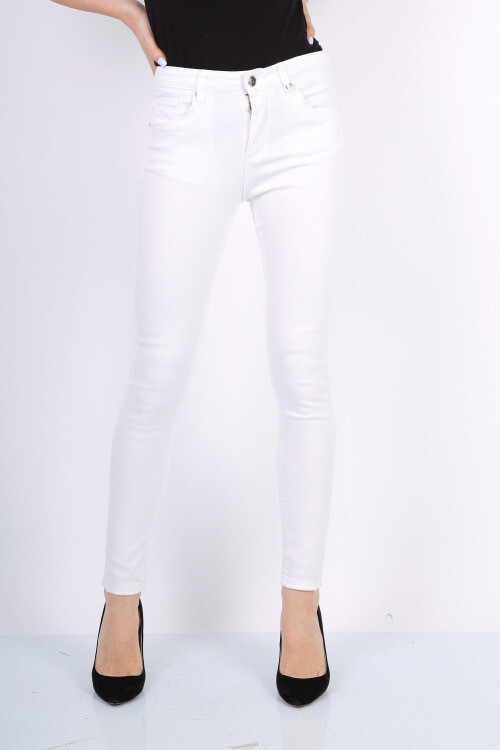 TOXIK high waist skinny Witte jeans