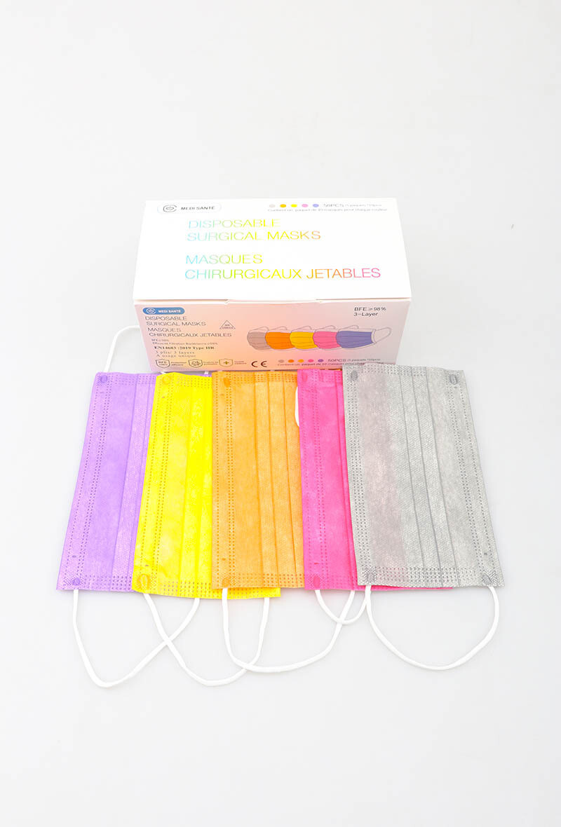 Multicolor mondmaskers per 50