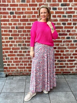 Touch of bohemien pink skirt