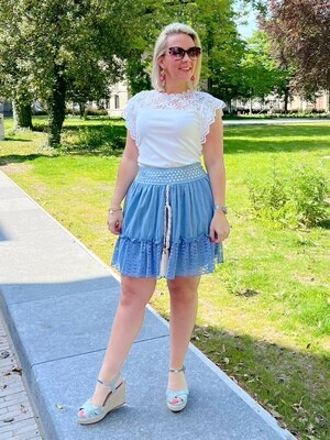 Bohemian skirt blue