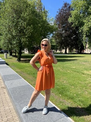 Jill dress orange