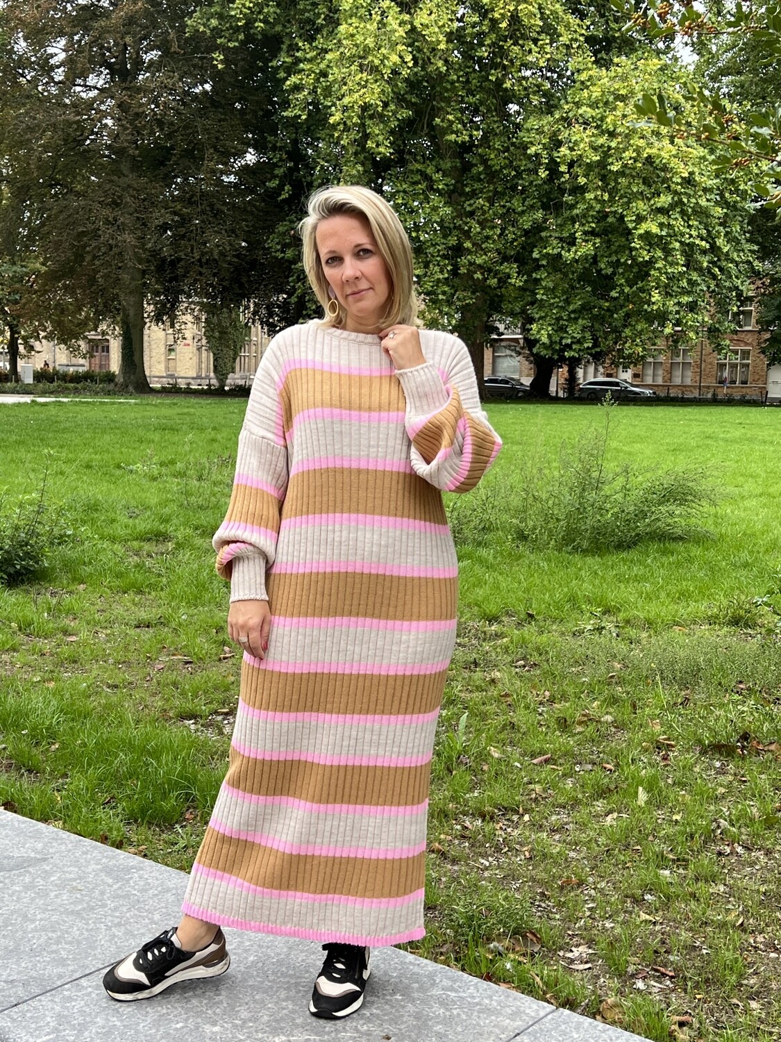 Long Dress With Stripes