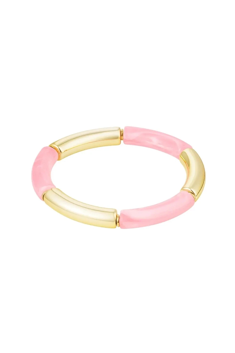 Roze Tube armband