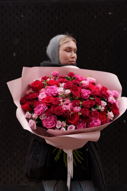 Букет XXl миксованный из роз