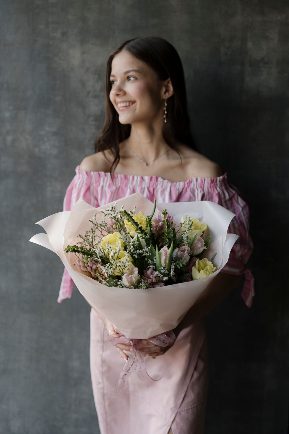 Букет с тюльпанами 995