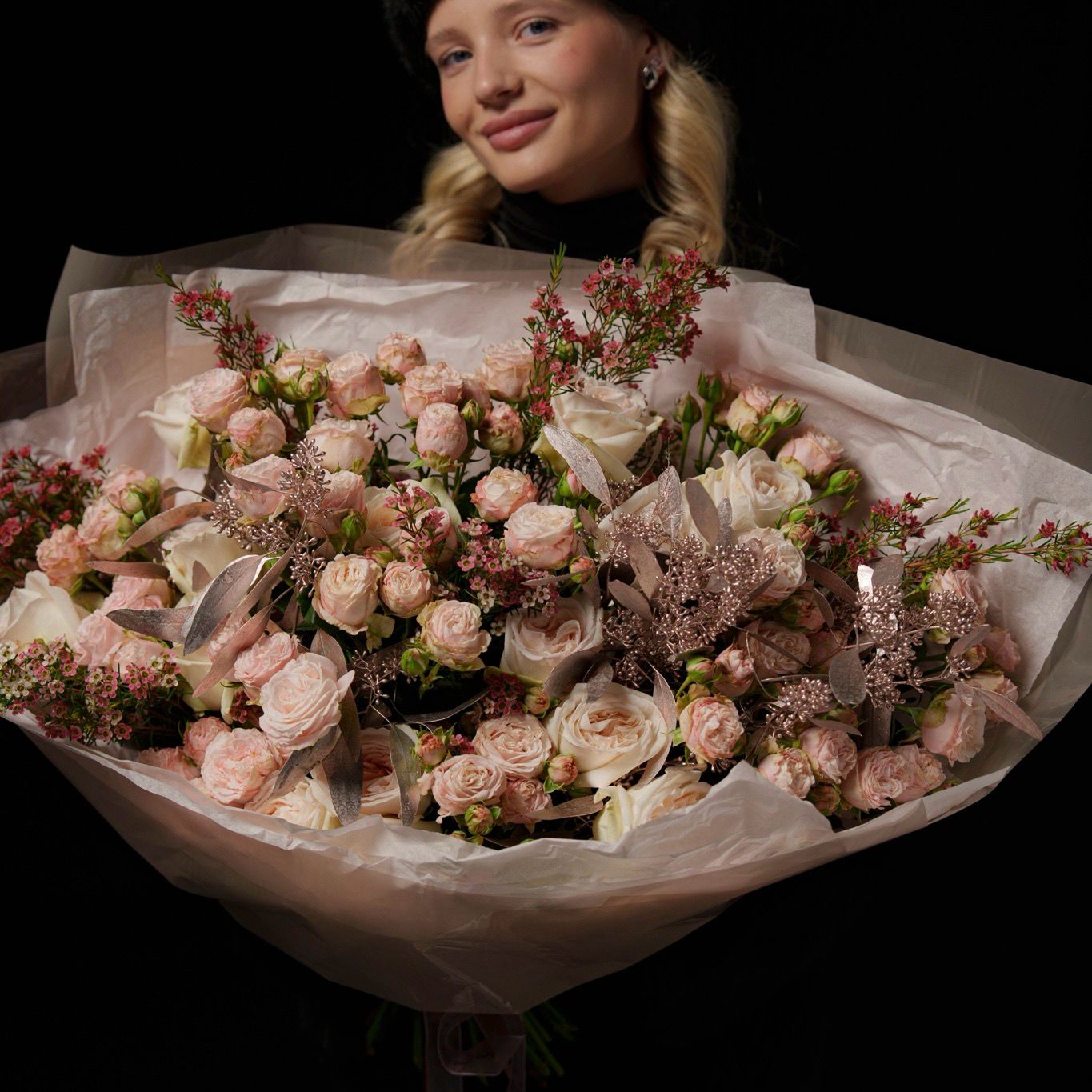 Букет XXL из пионовидных роз Букет XXL из пионовидных роз