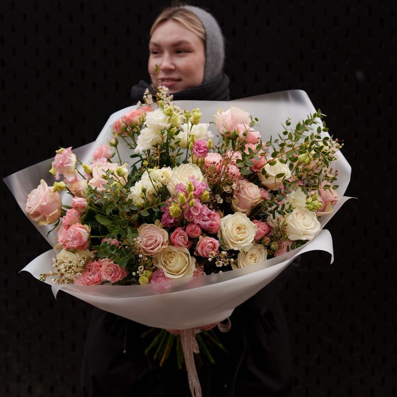 Букет XXL миксованный из роз