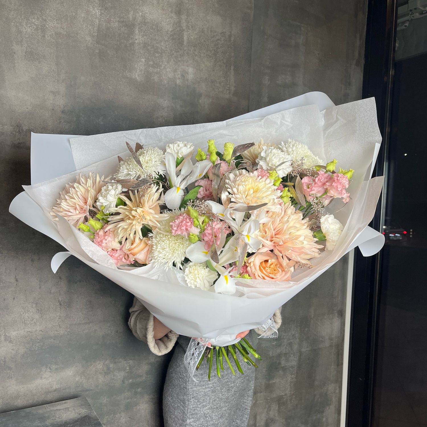 Букет XXL с хризантемами