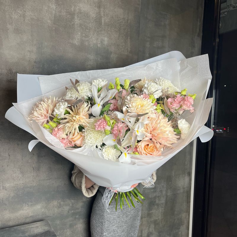 Букет XXL с хризантемами