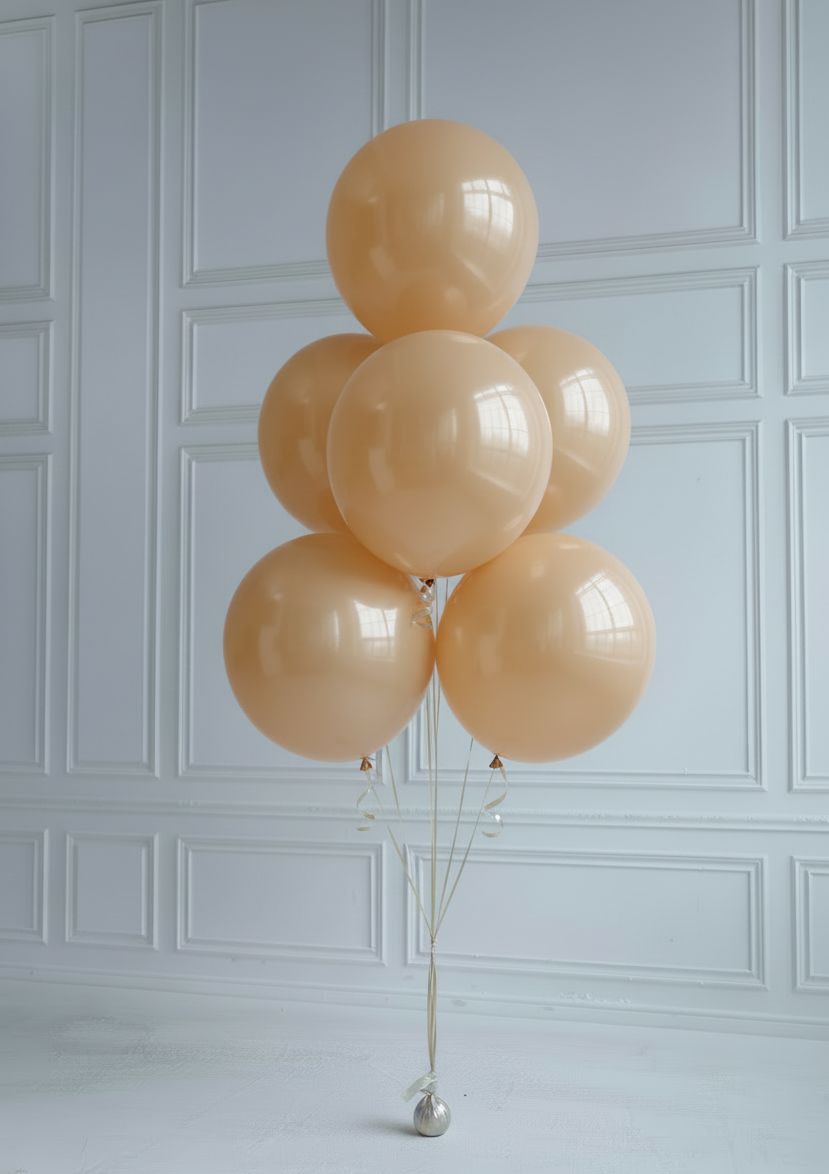Сет из шаров-гигантов XL 61 см (Кремовый)