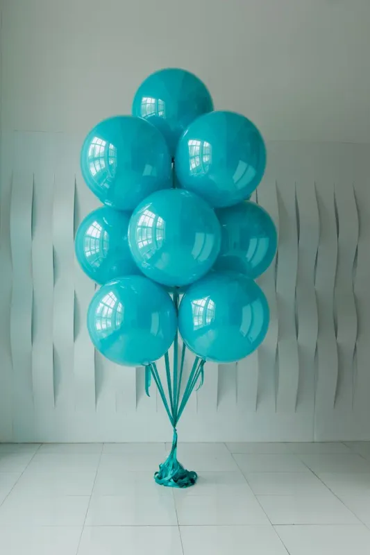 XXL 91cm Giant Balloon Set (blue turquoise)