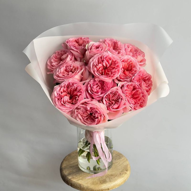 Монобукет из пионовидных роз