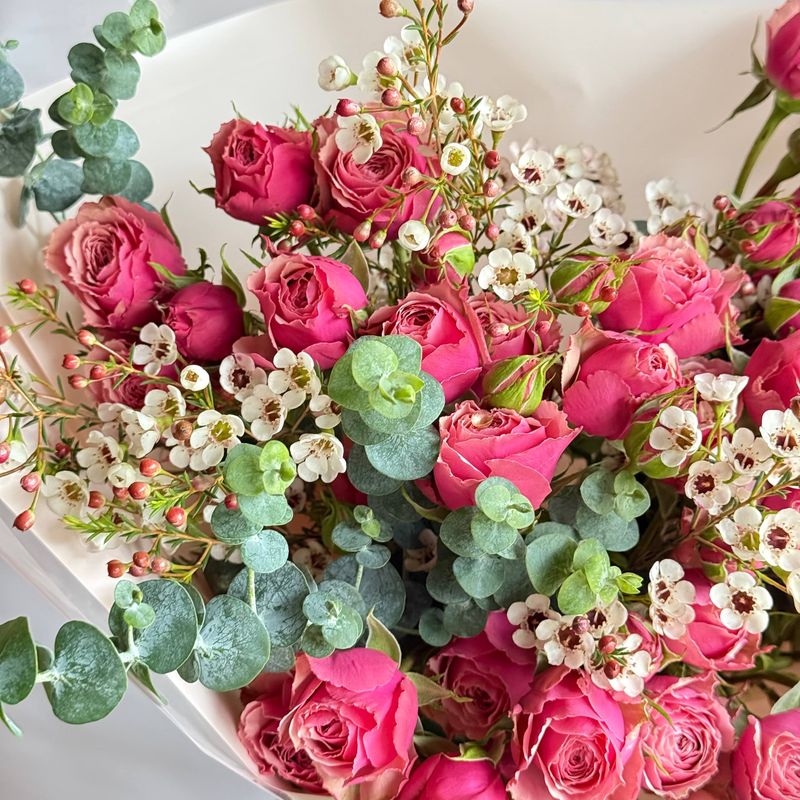 Spray Rose and Eucalyptus Bouquet