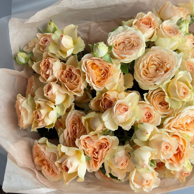 Spray Rose Monobouquet (peach)