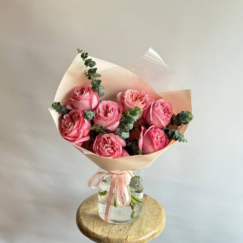 Монобукет из пионовидных роз