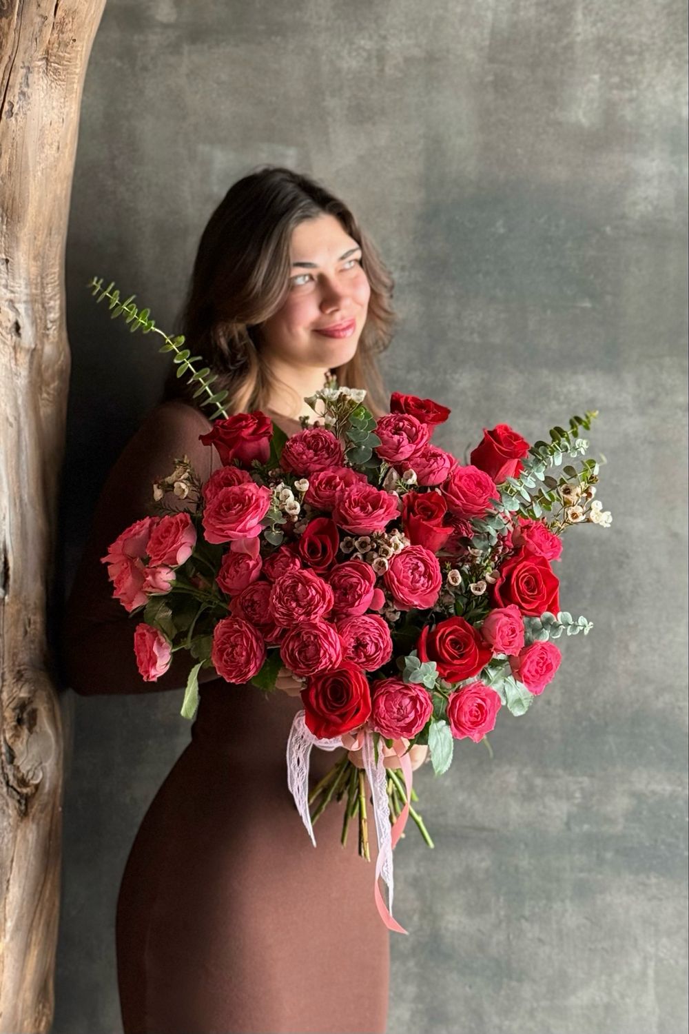 Букет 914 с кустовыми розами