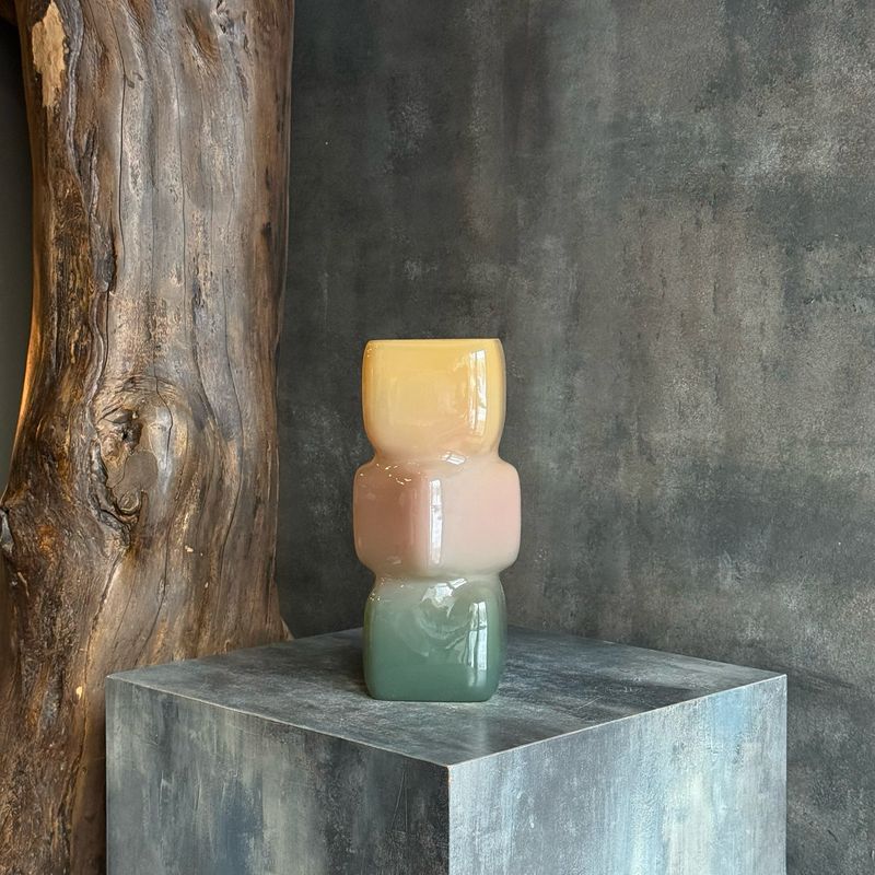 Ваза коричнево-зеленая маленькая Ваза коричнево-зеленая маленькая