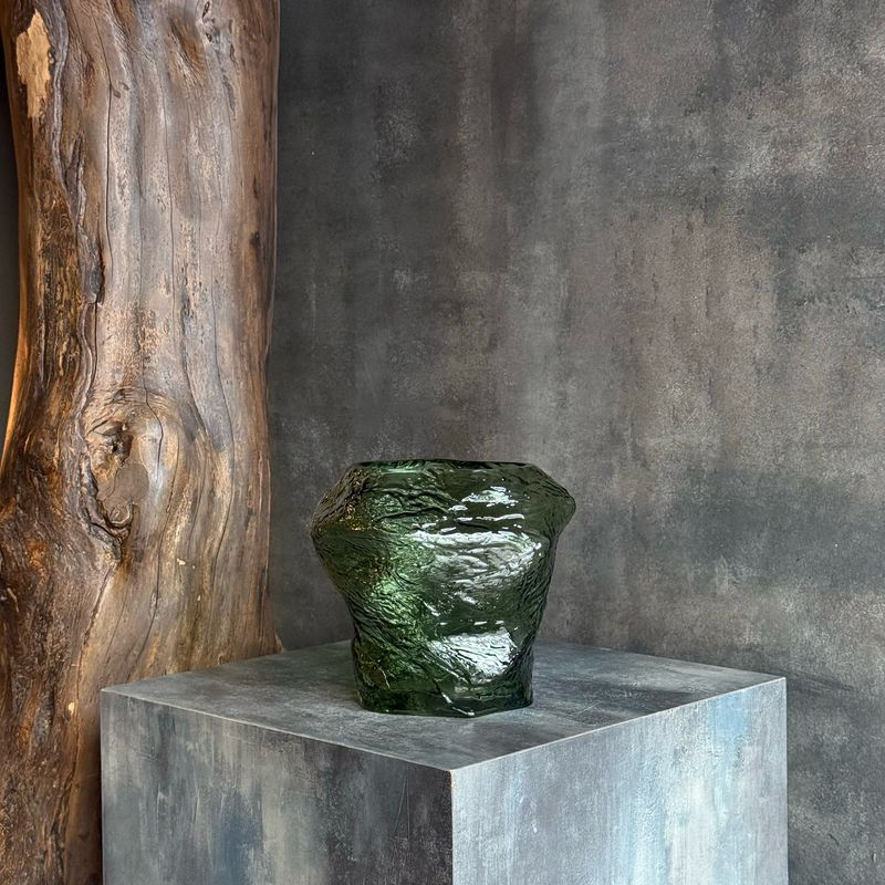 Ваза с эффектом мятого стекла Ваза с эффектом мятого стекла