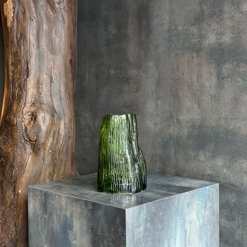 Ваза зеленое стекло Ваза зеленое стекло
