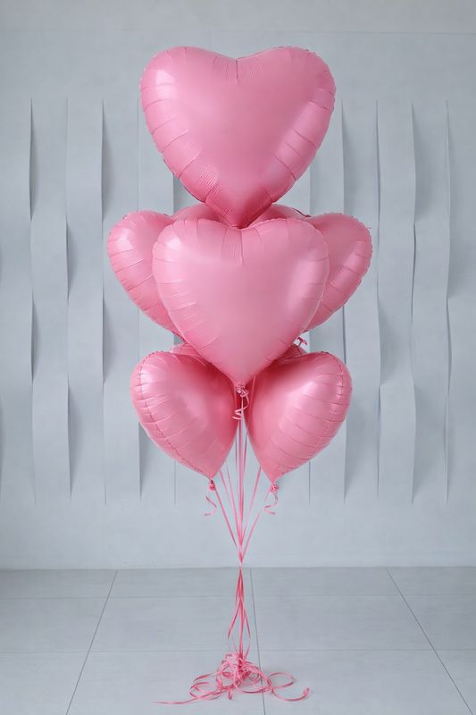 Сет из шаров-гигантов 81 см Сердце (Розовый цвет) Сет из шаров-гигантов 81 см Сердце (Розовый цвет)