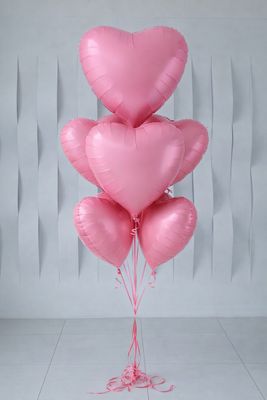 Сет из шаров-гигантов 81 см Сердце (Розовый цвет)