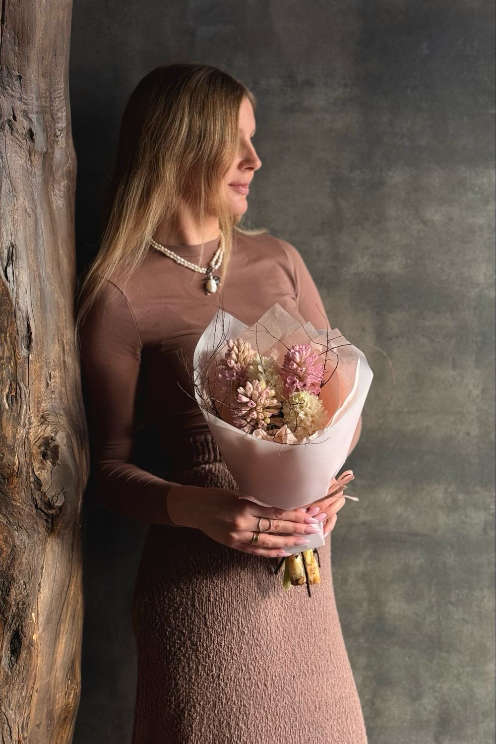 Букет 814 с гиацинтами Букет 814 с гиацинтами