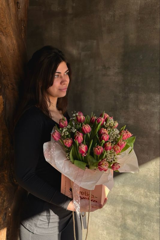 Букет 501 с добавкой лимониума 