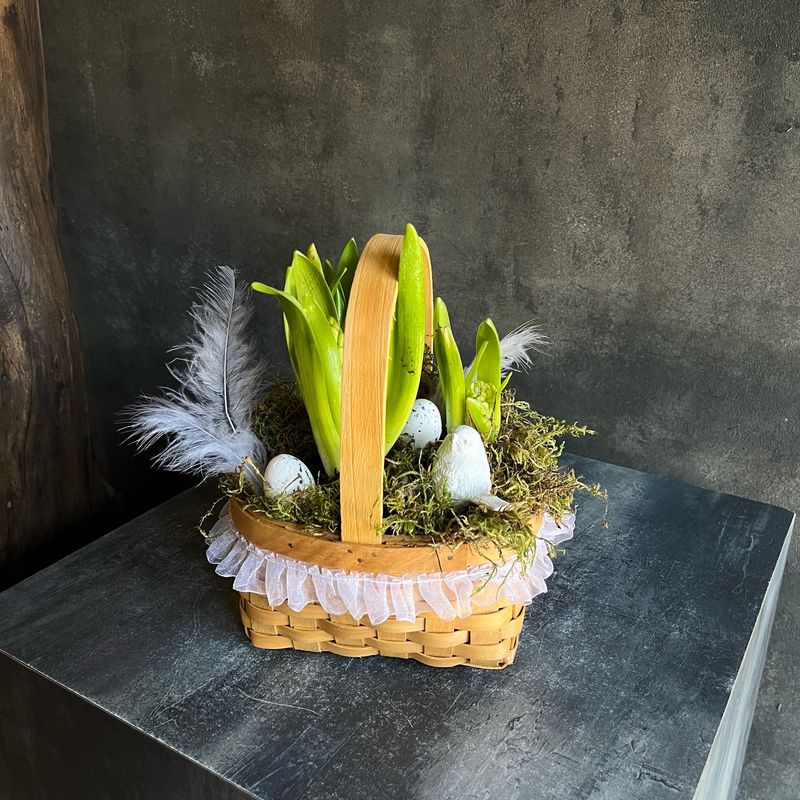 Аранжировка с гиацинтами 