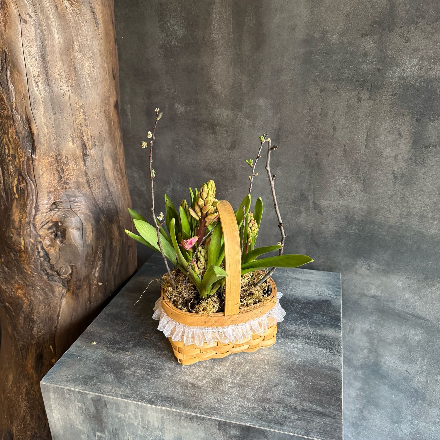 Аранжировка с гиацинтами 