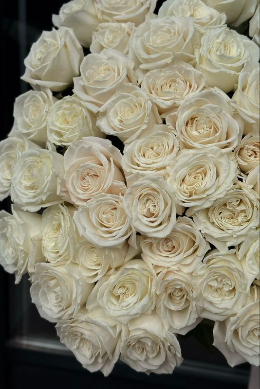White Rose Monobouquet