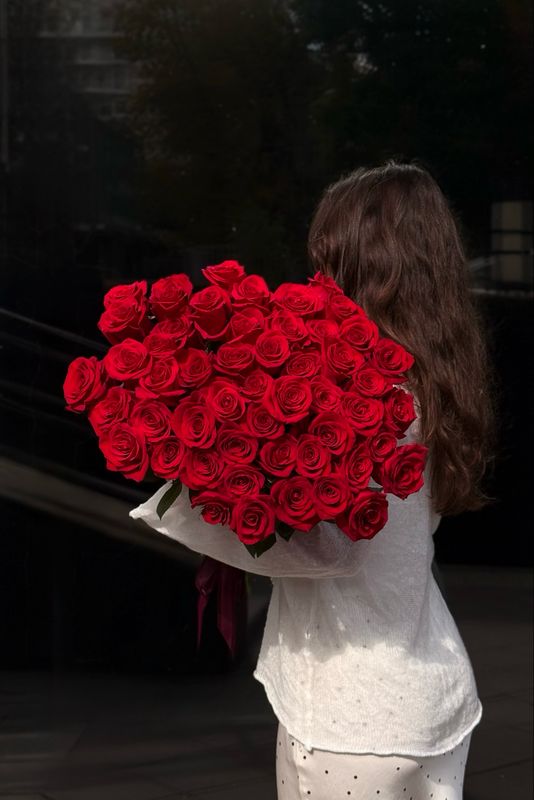 XXL Red Rose Monobouquet