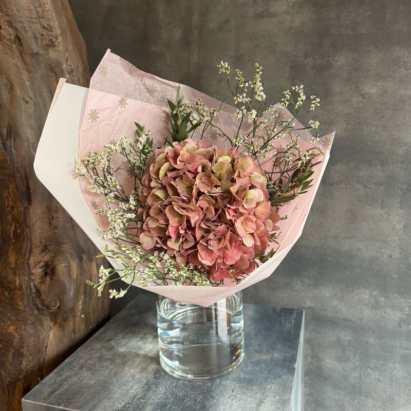 Pink Hydrangea Compliment Bouquet Pink Hydrangea Compliment Bouquet