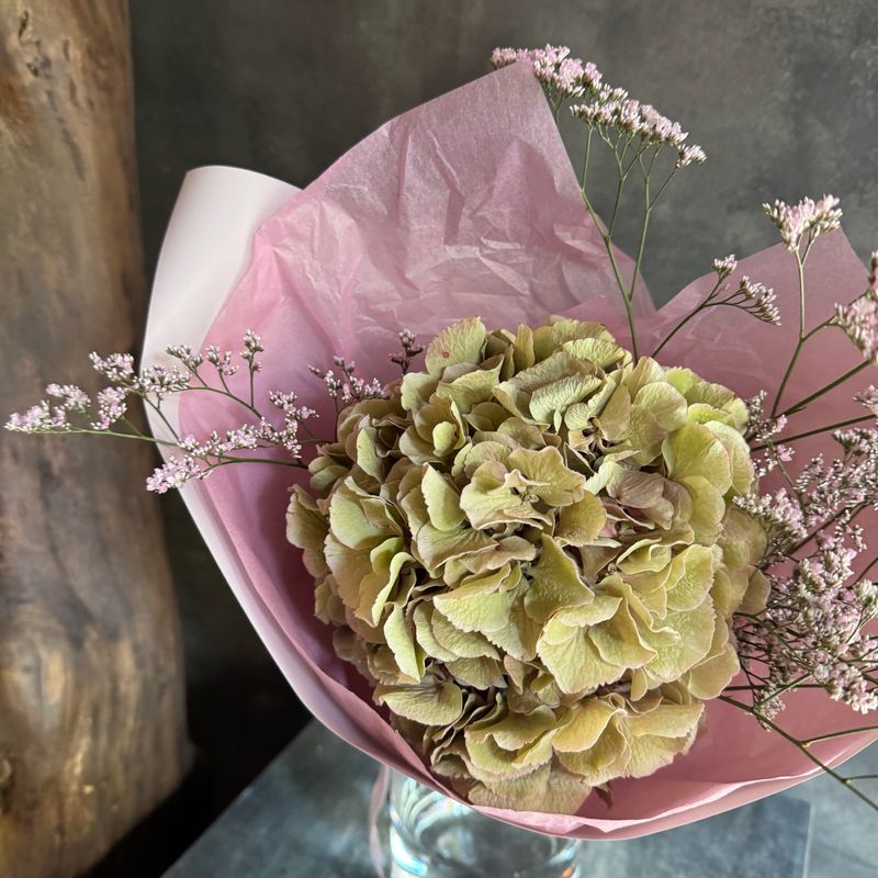 Hydrangea and Statice Bouquet