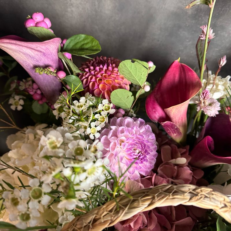 Hydrangea and Calla Lily Composition