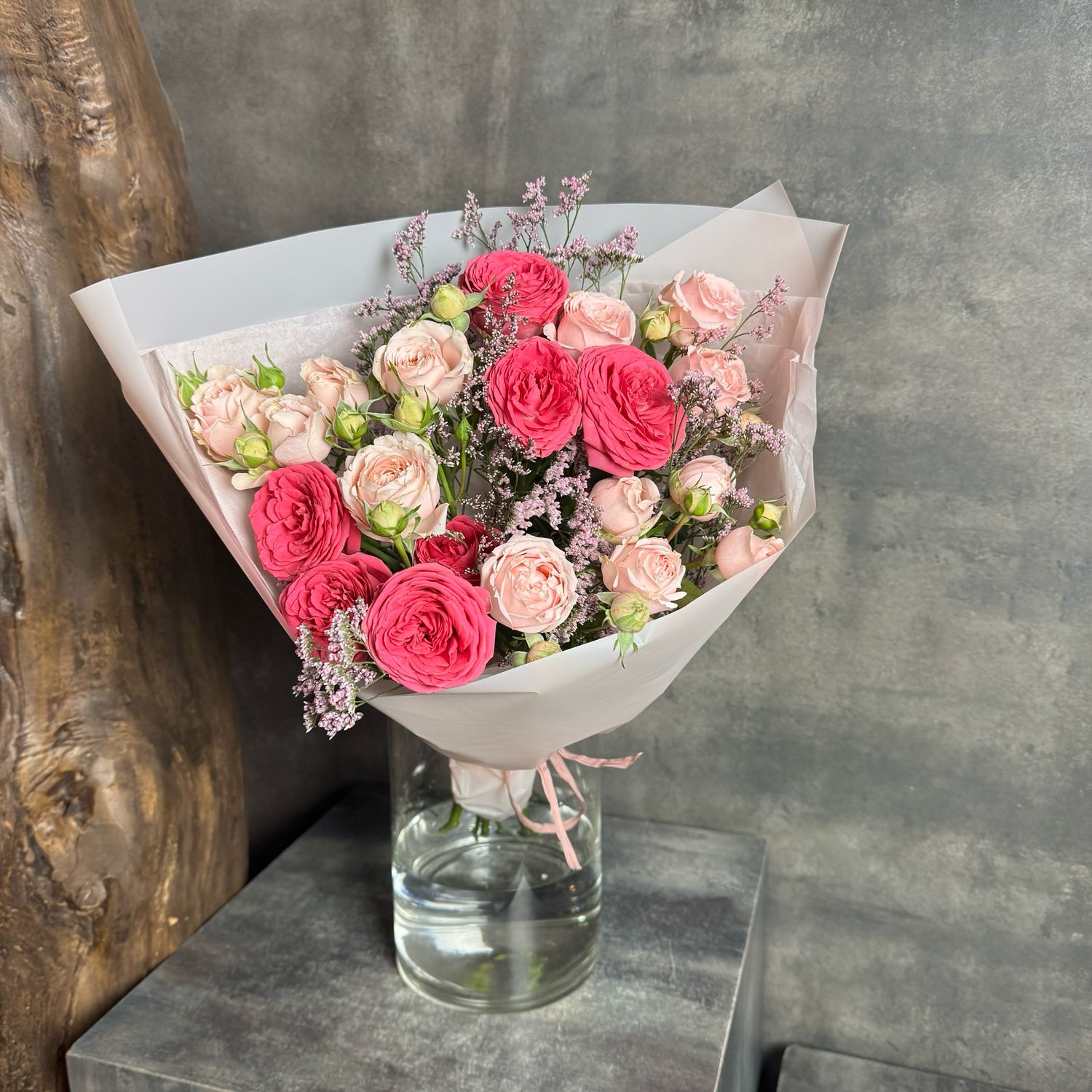 Peony Rose and Spray Rose Bouquet
