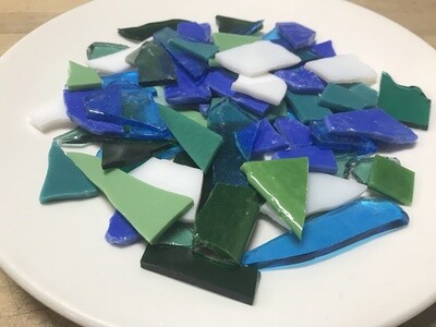 Extra Fusible Glass, Seaside Mix
