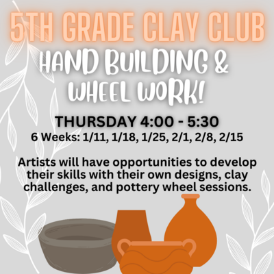 5th Grade Clay Club