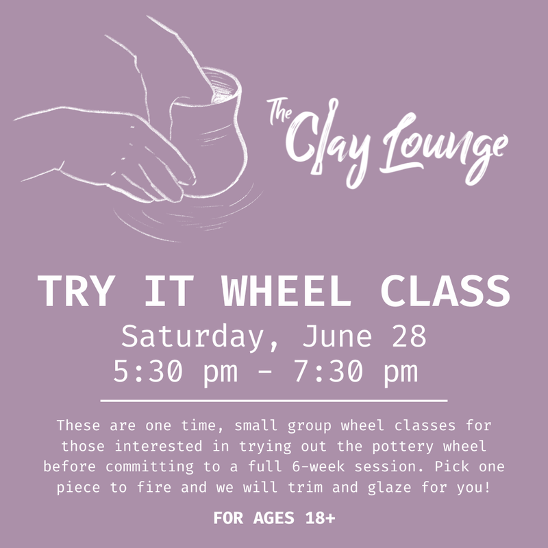 Try It Wheel Class - Saturday, June 28 | 5:30pm - 7:30pm