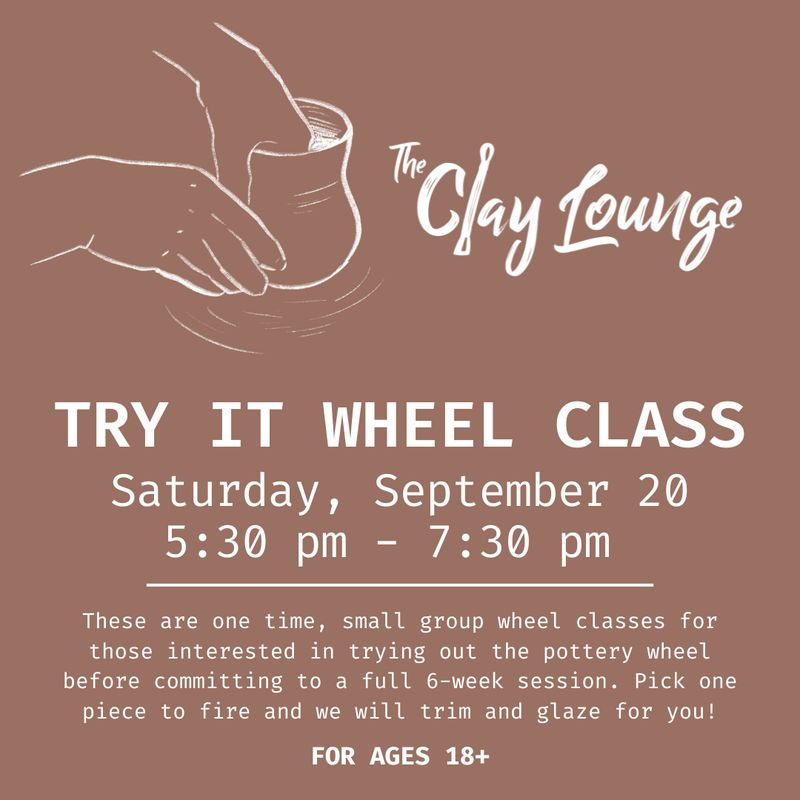 Try It Wheel Class - Saturday, September 20 | 5:30pm - 7:30pm